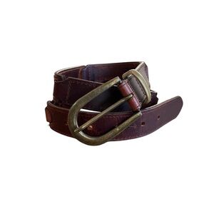 🤎 Vintage Brown Leather Belt Size Medium Classic Everyday Style